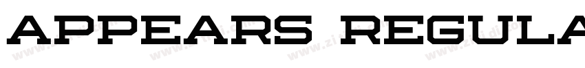 Appears Regular字体转换
